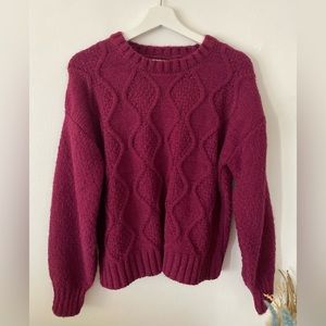 #200.- The Peony Burgundy Sweater